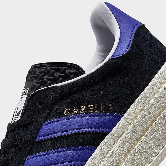 adidas women’s Gazelle Bold Shoes 'Black Lucid Blue' HQ4408 - Picture 10 of 10